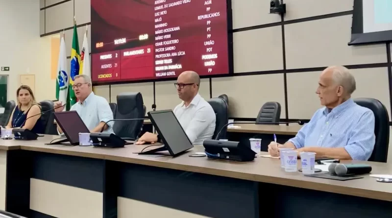 A última prestação de contas da Saúde na Câmera de Vereadores aconteceu no último mês de fevereiro (Credito: Arquivo)