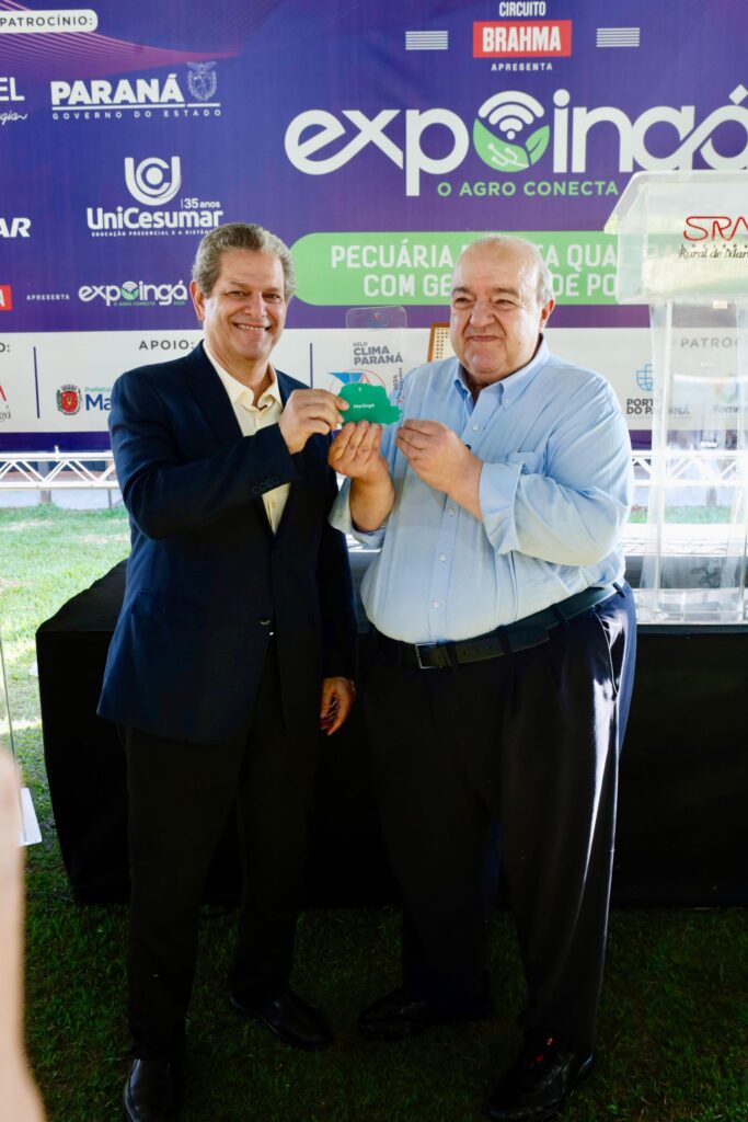 O prefeito Silvio Barros agradeceu a presença do secretário estadual Rafael Greca.